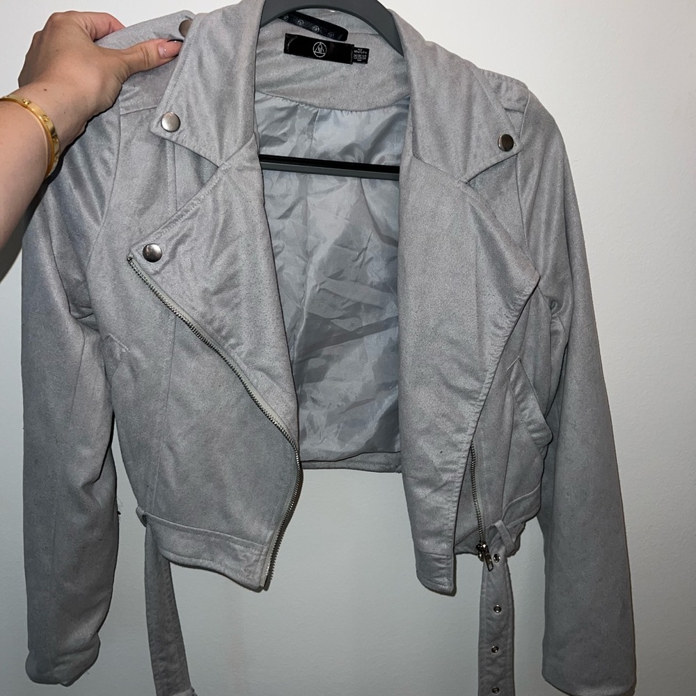 Missguided Baby Blue Jacket